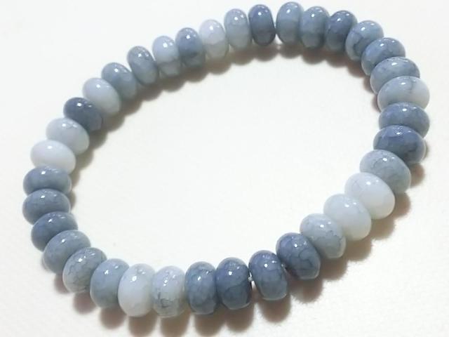 天然石★龍紋瑪瑙(グレー) 8mm ブレス < 女性アクセサリー/時計 天然石★龍紋瑪瑙(グレー) 8mm ブレス < 女性アクセサリー/時計の