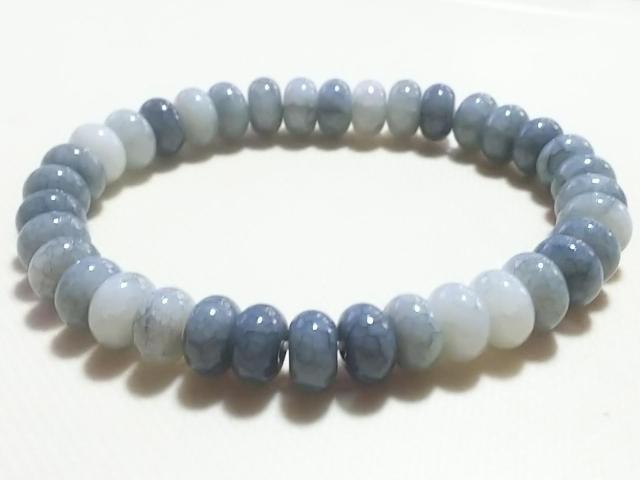 天然石★龍紋瑪瑙(グレー) 8mm ブレス < 女性アクセサリー/時計 天然石★龍紋瑪瑙(グレー) 8mm ブレス < 女性アクセサリー/時計の