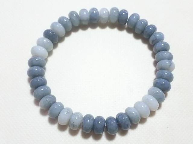 天然石★龍紋瑪瑙(グレー) 8mm ブレス < 女性アクセサリー/時計 天然石★龍紋瑪瑙(グレー) 8mm ブレス < 女性アクセサリー/時計の