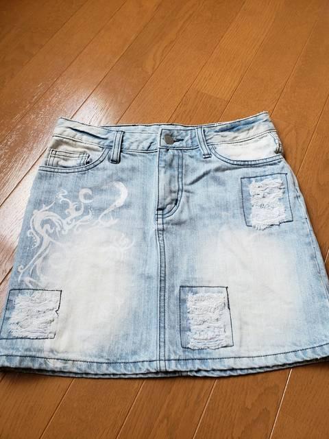 ☆美品☆セシルマクビー☆ダメージ加工デニムスカート < ブランド ☆美品☆セシルマクビー☆ダメージ加工デニムスカート < ブランドの