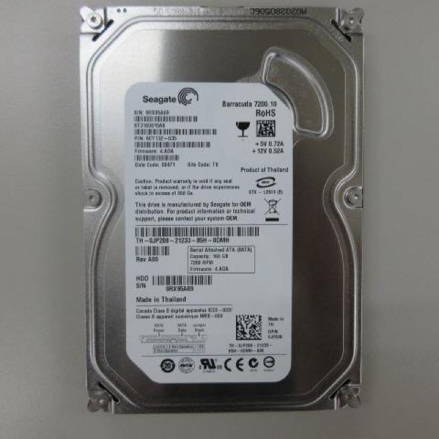 Seagate HDD S/N 9RX95A69 SRIAL ATA 160GB < PC本体/周辺機器  Seagate HDD S/N 9RX95A69 SRIAL ATA 160GB  < PC本体/周辺機器の