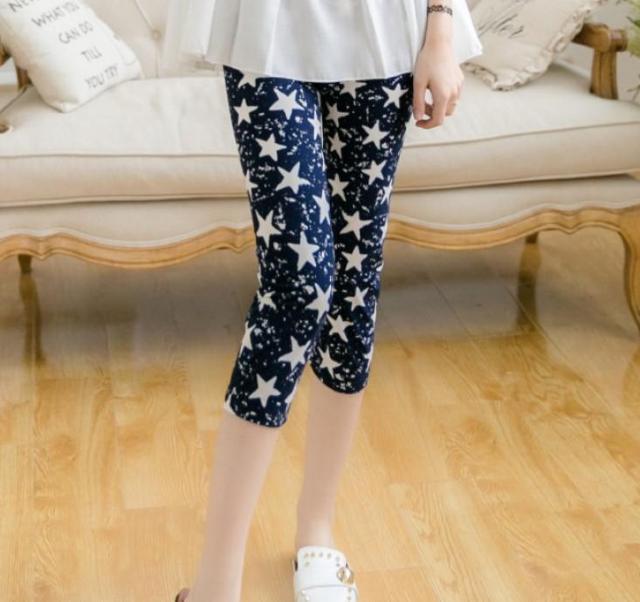 送料無料 レディース 7分丈 膝下 夏レギンス 星柄 レギンス パンツ < 女性ファッション  送料無料 レディース 7分丈 膝下 夏レギンス 星柄 レギンス パンツ  < 女性ファッションの