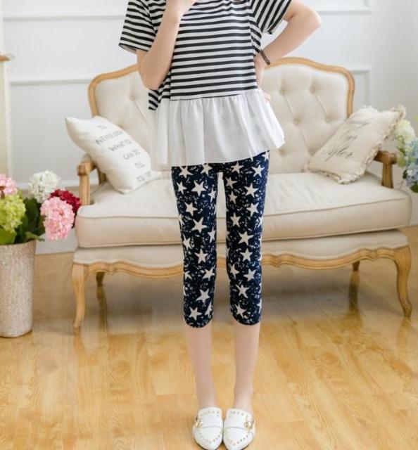 送料無料 レディース 7分丈 膝下 夏レギンス 星柄 レギンス パンツ < 女性ファッション  送料無料 レディース 7分丈 膝下 夏レギンス 星柄 レギンス パンツ < 女性ファッションの