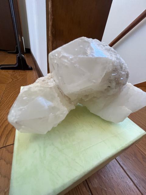 水晶クラスター!原石!塊!ずっしり!原石のみ!先が六角が2つ! < インテリア/ライフ  水晶クラスター!原石!塊!ずっしり!原石のみ!先が六角が2つ! < インテリア/ライフの