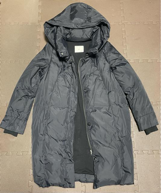 美品 スライ SLY ロングダウン/ブラック 黒 レディース サイズ1 Mサイズ 本物ダウン79% フェザー21% 防寒 撥水 < ブランド  美品 スライ SLY ロングダウン/ブラック 黒 レディース サイズ1 Mサイズ 本物ダウン79% フェザー21% 防寒 撥水 < ブランドの
