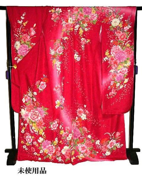 【最高級】【未使用品】暈し染め 銀通し 刺繍 花尽くし 振袖 身丈174cm 裄丈68cm T3419 < 女性ファッション  【最高級】【未使用品】暈し染め 銀通し 刺繍 花尽くし 振袖 身丈174cm 裄丈68cm T3419 < 女性ファッションの