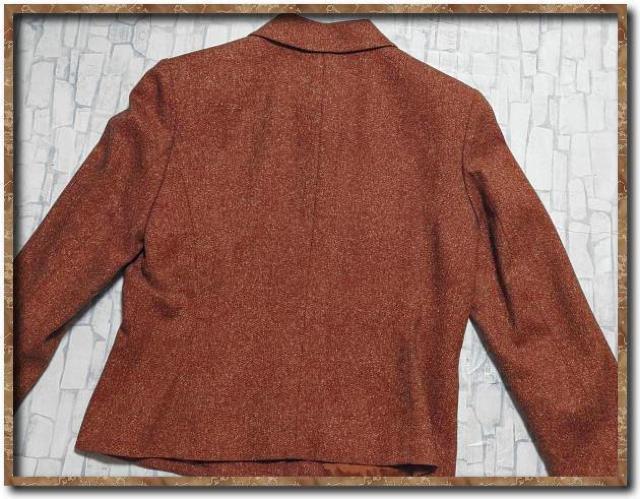 コルディア カラーネップ入りシルク混ジャケット ブレザー 茶 < ブランド  コルディア カラーネップ入りシルク混ジャケット ブレザー 茶 < ブランドの