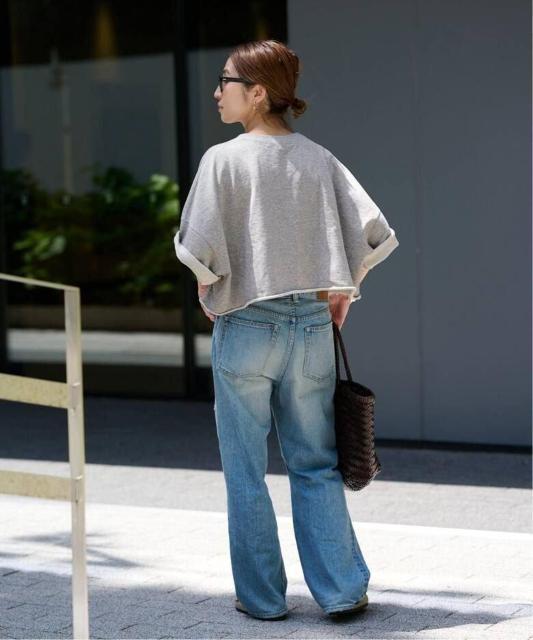 FRAMeWORK���V���[�gSWEAT�n�[�t�X���[�u�@�O���[F