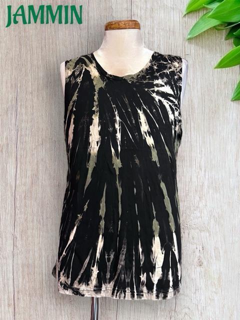 タイダイタンクトップ エスニック ヒッピー アジアン タンクトップ < 男性ファッション タイダイタンクトップ エスニック ヒッピー アジアン タンクトップ < 男性ファッションの