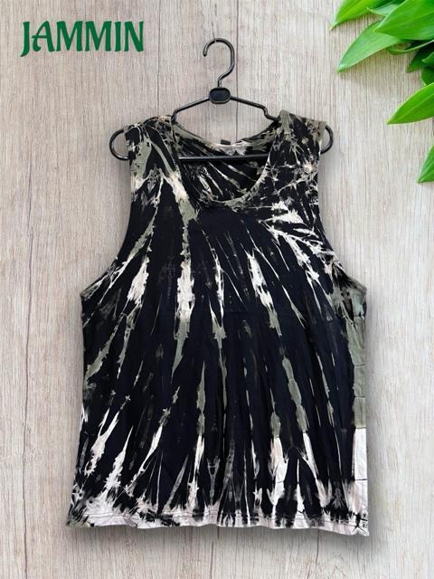 タイダイタンクトップ エスニック ヒッピー アジアン タンクトップ < 男性ファッション タイダイタンクトップ エスニック ヒッピー アジアン タンクトップ < 男性ファッションの