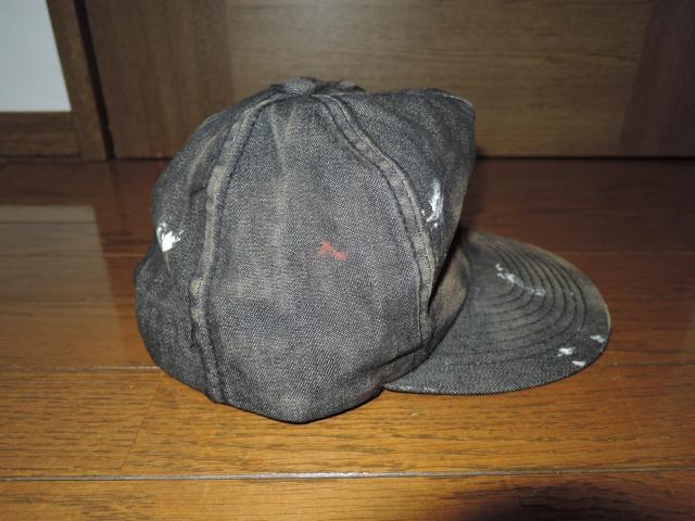 WORLD wide FAMOUS ワールドワイドフェイマス デニムキャップ ペイント ダート加工 DENIM CAP < 男性ファッション  WORLD wide FAMOUS ワールドワイドフェイマス デニムキャップ ペイント ダート加工 DENIM CAP < 男性ファッションの
