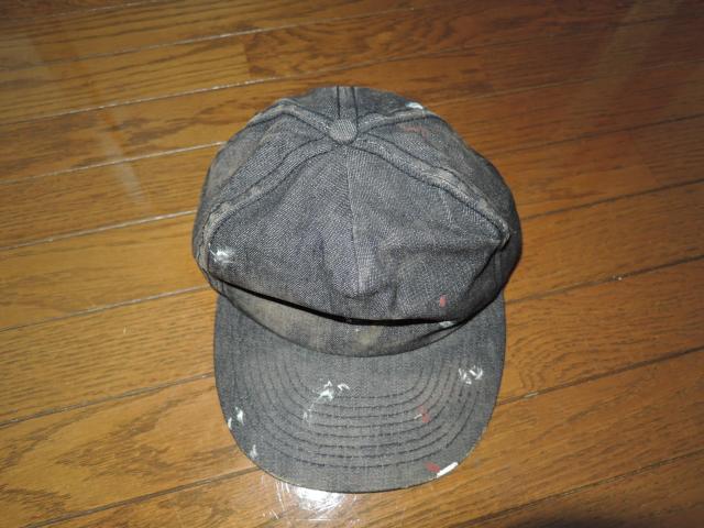 WORLD wide FAMOUS ワールドワイドフェイマス デニムキャップ ペイント ダート加工 DENIM CAP < 男性ファッション  WORLD wide FAMOUS ワールドワイドフェイマス デニムキャップ ペイント ダート加工 DENIM CAP < 男性ファッションの