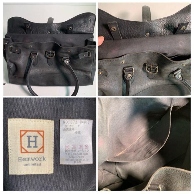 Hem work 日本製 レザー シボ革 牛革 ハンドバッグ ショルダーバッグ 肩掛け 黒 ブラック < 女性ファッション Hem work 日本製 レザー シボ革 牛革 ハンドバッグ ショルダーバッグ 肩掛け 黒 ブラック < 女性ファッションの