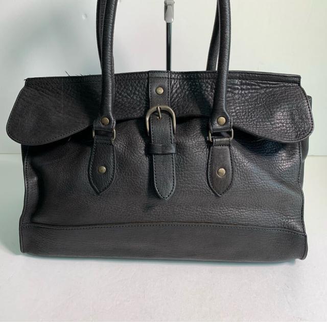 Hem work 日本製 レザー シボ革 牛革 ハンドバッグ ショルダーバッグ 肩掛け 黒 ブラック < 女性ファッション Hem work 日本製 レザー シボ革 牛革 ハンドバッグ ショルダーバッグ 肩掛け 黒 ブラック < 女性ファッションの