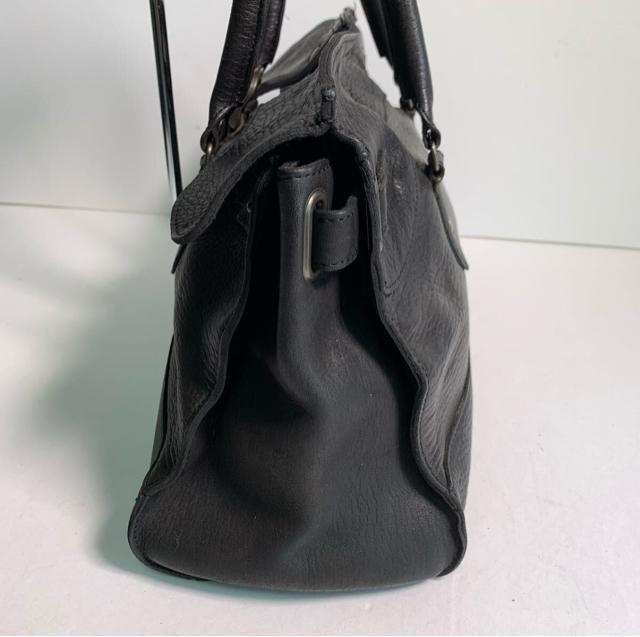 Hem work 日本製 レザー シボ革 牛革 ハンドバッグ ショルダーバッグ 肩掛け 黒 ブラック < 女性ファッション Hem work 日本製 レザー シボ革 牛革 ハンドバッグ ショルダーバッグ 肩掛け 黒 ブラック < 女性ファッションの