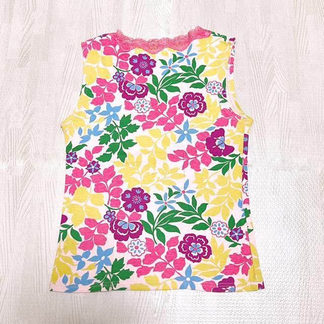 【美品】トロピカル柄タンクトップ/OLIVE des OLIVE/綿100% < 女性ファッション  【美品】トロピカル柄タンクトップ/OLIVE des OLIVE/綿100% < 女性ファッションの