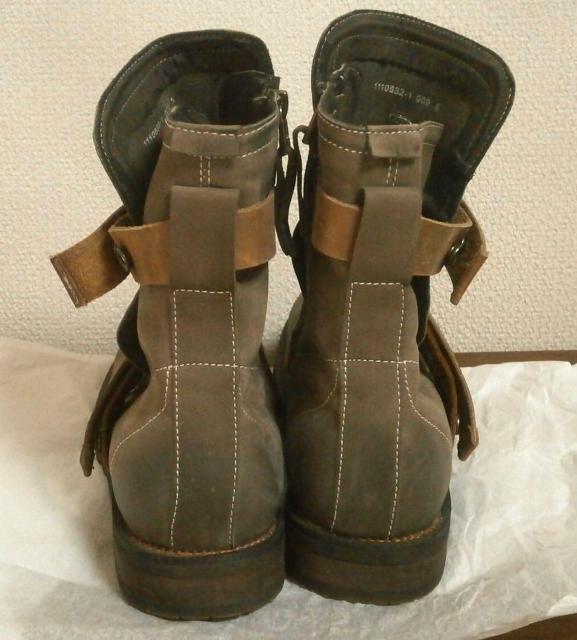 ◆Tete Homme テットオム レザー サイドジップ ミドル丈 ブーツ 5 中古品 < 男性ファッション  ◆Tete Homme テットオム レザー サイドジップ ミドル丈 ブーツ 5 中古品 < 男性ファッションの