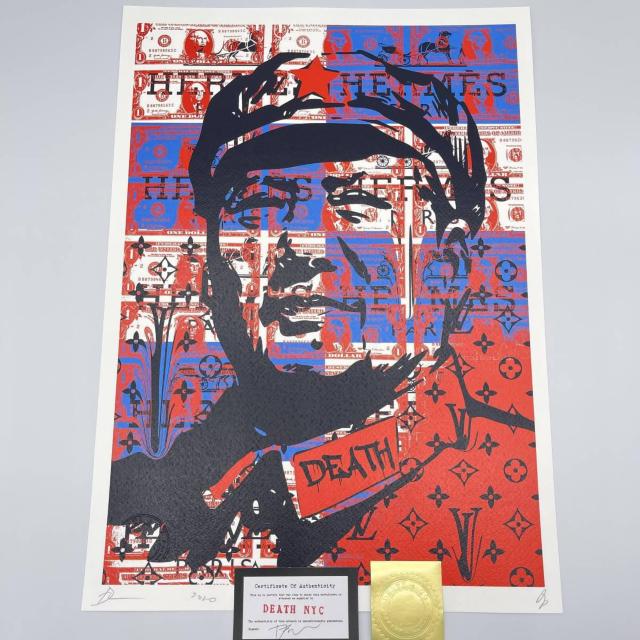 世界限定100枚 2020年 新作正規品 DEATH NYC 毛沢東  ルイ・ヴィトンS エルメス $ ドル紙幣  ポップアート < ホビー  世界限定100枚 2020年 新作正規品 DEATH NYC 毛沢東  ルイ・ヴィトンS エルメス $ ドル紙幣  ポップアート  < ホビーの