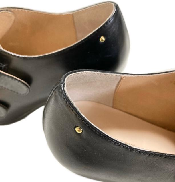 (24.5小)モードカオリ◎Wバックル本革ブーティー◎黒◎美品 < 女性ファッション (24.5小)モードカオリ◎Wバックル本革ブーティー◎黒◎美品 < 女性ファッションの