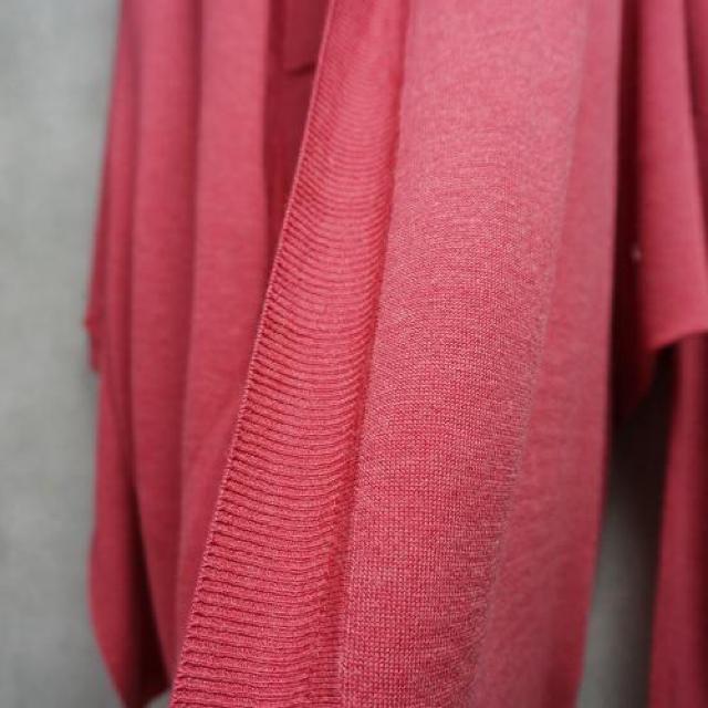 新品 レーヨンモモンガカーディガン ドレープ ローズレッド ピンク < 女性ファッション 新品 レーヨンモモンガカーディガン ドレープ ローズレッド ピンク < 女性ファッションの