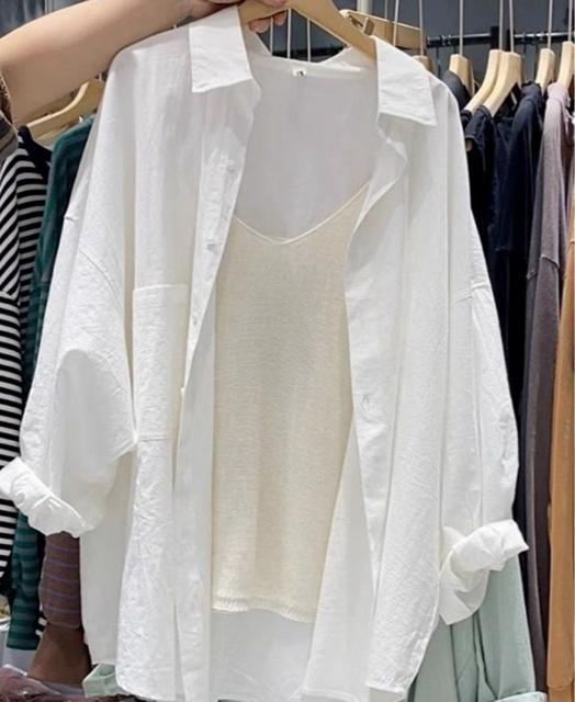 シャツ ブラウス 前開き 長袖 ホワイト 大きいサイズ < 女性ファッション  シャツ ブラウス 前開き 長袖 ホワイト 大きいサイズ < 女性ファッションの