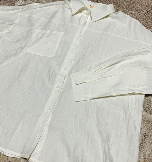 シャツ ブラウス 前開き 長袖 ホワイト 大きいサイズ < 女性ファッション  シャツ ブラウス 前開き 長袖 ホワイト 大きいサイズ < 女性ファッションの