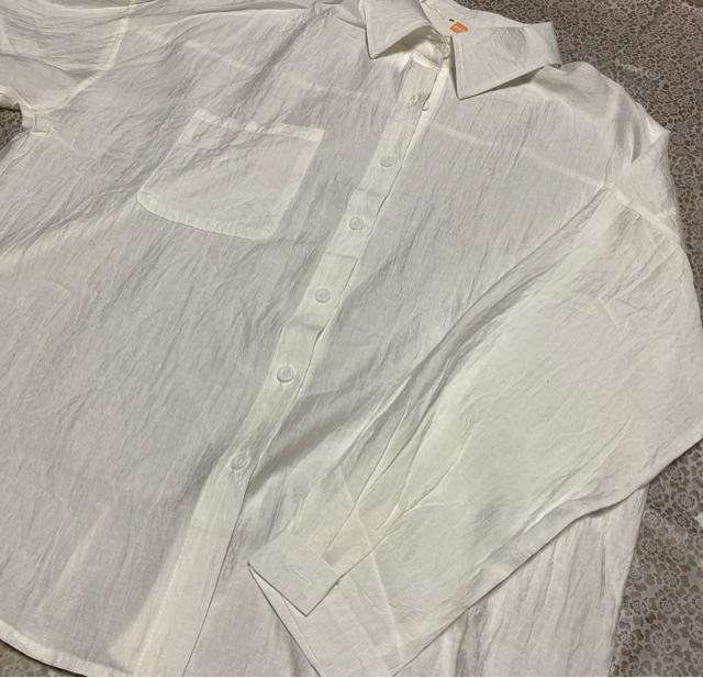 シャツ ブラウス 前開き 長袖 ホワイト 大きいサイズ < 女性ファッション  シャツ ブラウス 前開き 長袖 ホワイト 大きいサイズ < 女性ファッションの