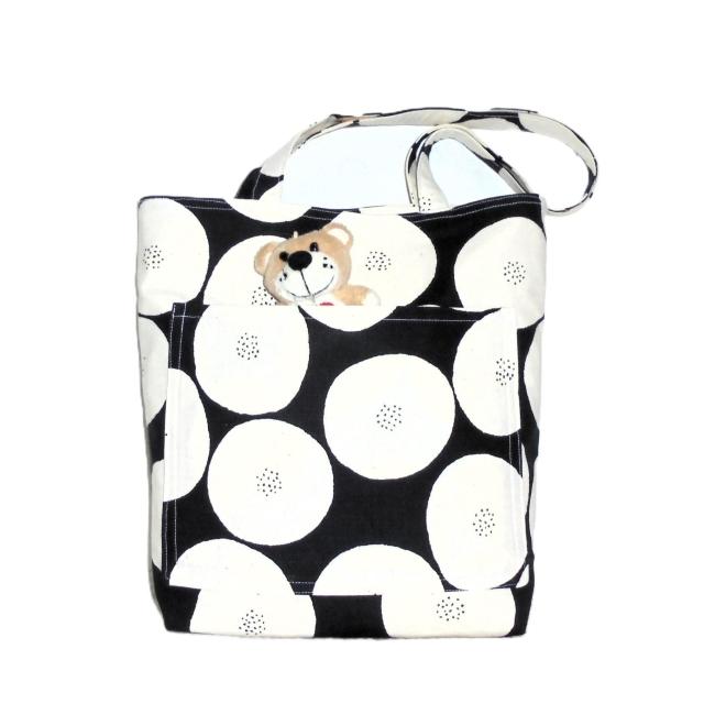 ◆スクエアベーシックトートバッグ◆MUDDY WORKS by tomotake あんぱん◆黒地×白あんパン < 女性ファッション ◆スクエアベーシックトートバッグ◆MUDDY WORKS by tomotake あんぱん◆黒地×白あんパン < 女性ファッションの