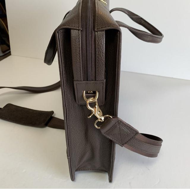Jafferjees シボ革 レザー 2way ビジネスバッグ ブリーフケース ブラウン A4 < 女性ファッション Jafferjees シボ革 レザー 2way ビジネスバッグ ブリーフケース ブラウン A4 < 女性ファッションの