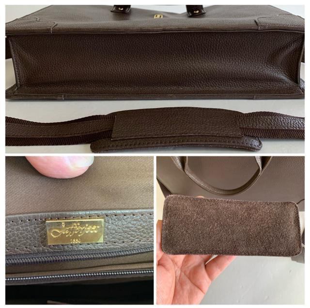 Jafferjees シボ革 レザー 2way ビジネスバッグ ブリーフケース ブラウン A4 < 女性ファッション Jafferjees シボ革 レザー 2way ビジネスバッグ ブリーフケース ブラウン A4 < 女性ファッションの