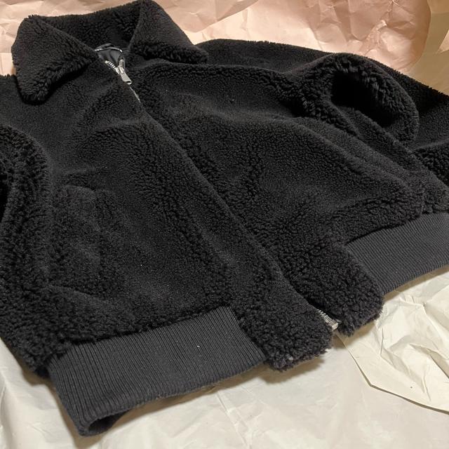 【ZARA / ザラ】 ボアジャケット / 3945/300/800/ M 40 ジップアップ 黒 < ブランド 【ZARA / ザラ】 ボアジャケット / 3945/300/800/ M 40 ジップアップ 黒 < ブランドの