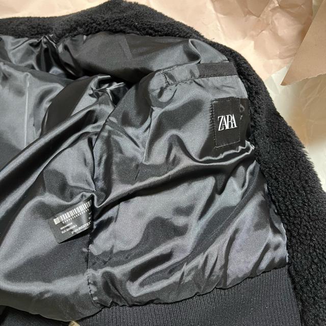 【ZARA / ザラ】 ボアジャケット / 3945/300/800/ M 40 ジップアップ 黒 < ブランド 【ZARA / ザラ】 ボアジャケット / 3945/300/800/ M 40 ジップアップ 黒 < ブランドの