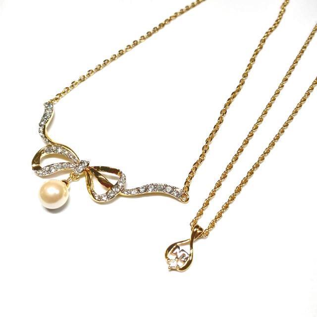 �j�i���b�` NINARICCI �l�b�N���X �t�F�C�N�p�[�� �S�[���h�J���[  �� �u�����h�� 