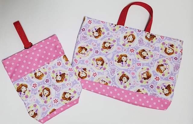 【一点物】【本日限定】★ 4BS  プリンセスソフィア レッスンバッグ3点set(*^O^*)ハンドメイド < キッズ/ベビー  【一点物】【本日限定】★ 4BS  プリンセスソフィア レッスンバッグ3点set(*^O^*)ハンドメイド < キッズ/ベビーの