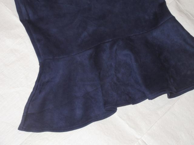 裾フリルスカート*タイト*マーメイド(ネイビー)シンプル < 女性ファッション  裾フリルスカート*タイト*マーメイド(ネイビー)シンプル < 女性ファッションの