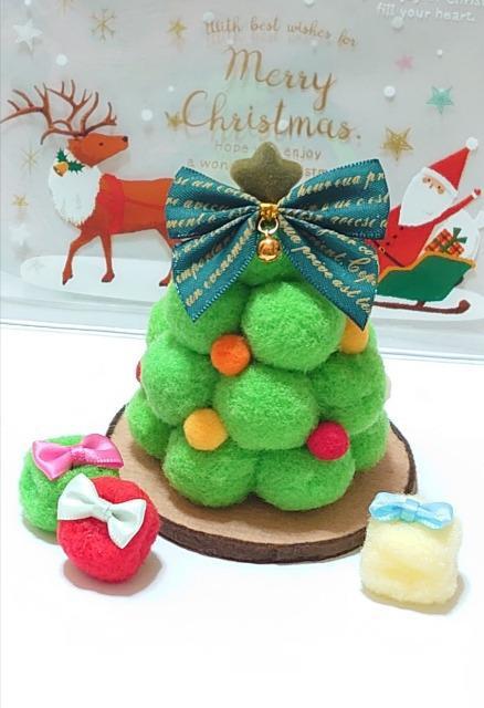 ハンドメイド♪ポンポンクリスマス☆ふわもこクリスマスツリー(グリーン) < ペット/手芸/園芸 ハンドメイド♪ポンポンクリスマス☆ふわもこクリスマスツリー(グリーン) < ペット/手芸/園芸の