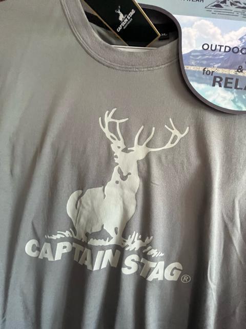 3Lサイズ!高貴紳士的!ブランド品!CAPTAIN STAG(キャプテンスタッグ)ロゴプリント!半袖andハーフパンツ!上下セット < 男性ファッション  3Lサイズ!高貴紳士的!ブランド品!CAPTAIN STAG(キャプテンスタッグ)ロゴプリント!半袖andハーフパンツ!上下セット < 男性ファッションの