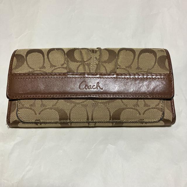 【COACH / コーチ】 シグネチャー / 三つ折り 長財布 / レザー / キャンバス < ブランド  【COACH / コーチ】 シグネチャー / 三つ折り 長財布 / レザー / キャンバス  < ブランドの