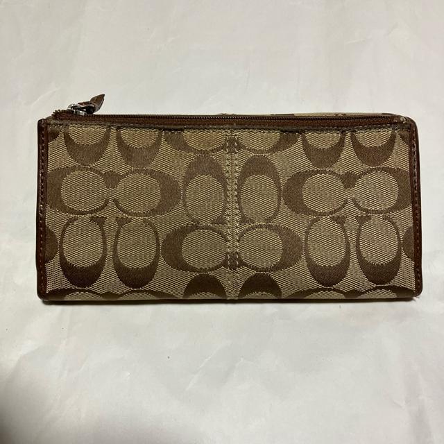【COACH / コーチ】 シグネチャー / 三つ折り 長財布 / レザー / キャンバス < ブランド  【COACH / コーチ】 シグネチャー / 三つ折り 長財布 / レザー / キャンバス < ブランドの