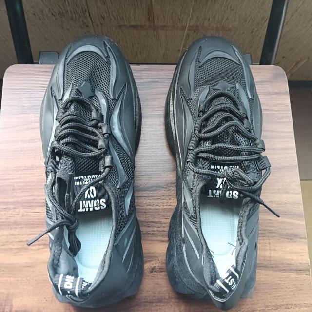 新品 25cm レディース スニーカー ブラック シューズ 靴 カジュアル < 女性ファッション  新品 25cm レディース スニーカー ブラック シューズ 靴 カジュアル < 女性ファッションの