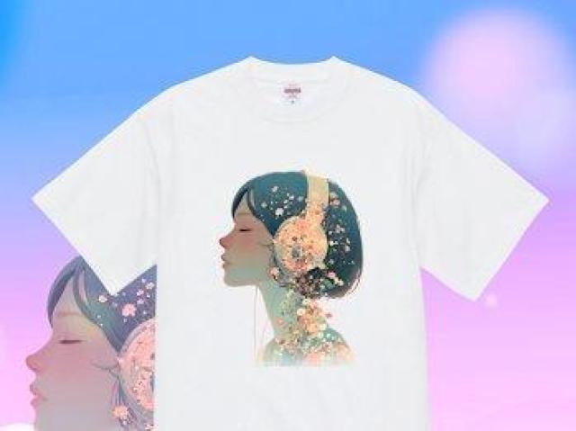 ハイクオリティー Tシャツ音楽 女の子 花 < 女性ファッション ハイクオリティー Tシャツ音楽 女の子 花 < 女性ファッションの