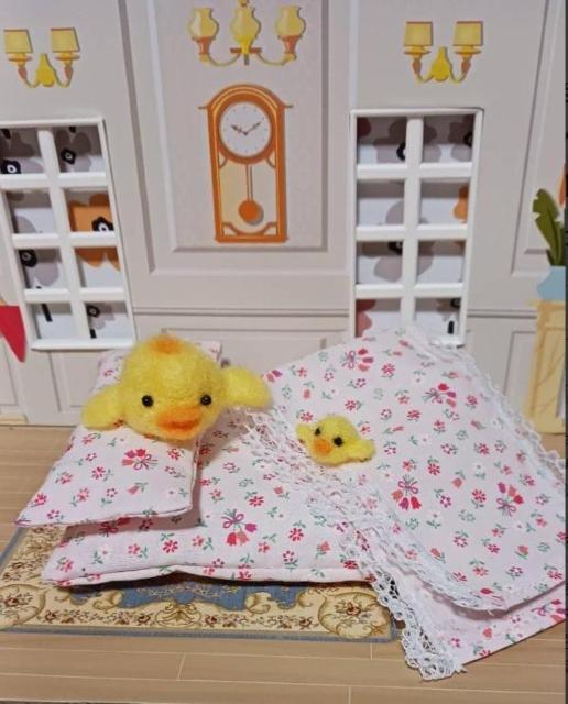 羊毛フェルト パンダとひよこ 2匹とフトンセット < ペット/手芸/園芸 羊毛フェルト パンダとひよこ 2匹とフトンセット < ペット/手芸/園芸の