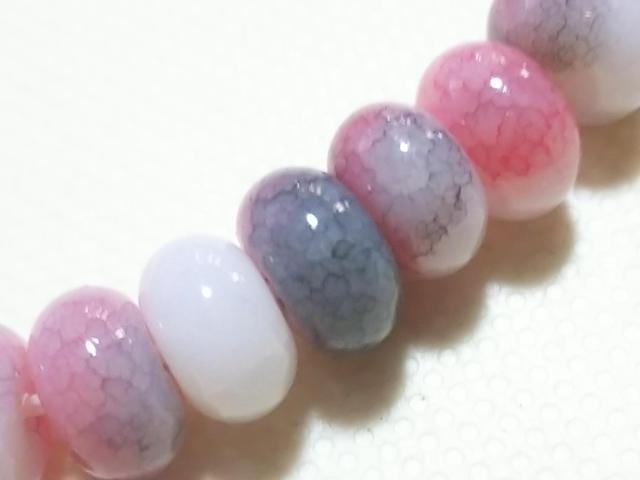 天然石★龍紋瑪瑙(ピンク&グレー) 8mm ブレス < 女性アクセサリー/時計 天然石★龍紋瑪瑙(ピンク&グレー) 8mm ブレス < 女性アクセサリー/時計の