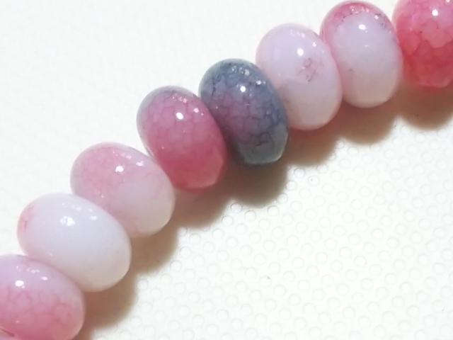 天然石★龍紋瑪瑙(ピンク&グレー) 8mm ブレス < 女性アクセサリー/時計 天然石★龍紋瑪瑙(ピンク&グレー) 8mm ブレス < 女性アクセサリー/時計の