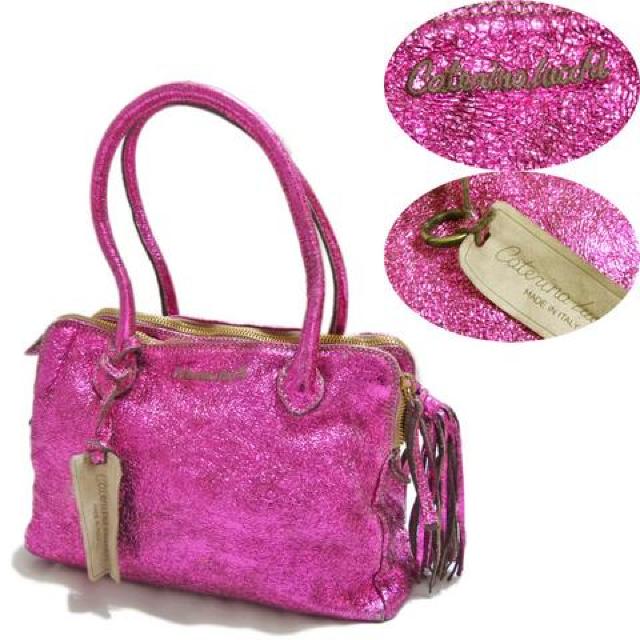 新品CATERINA LUCCHIメタリックヴィンテージ調革バッグ < 女性ファッション 新品CATERINA LUCCHIメタリックヴィンテージ調革バッグ < 女性ファッションの