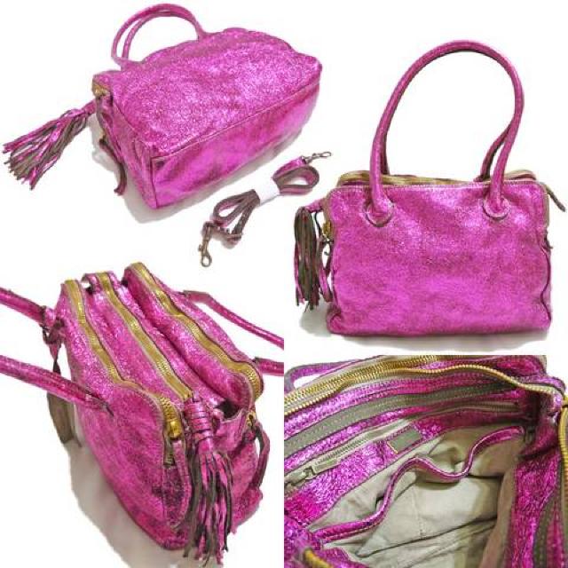 新品CATERINA LUCCHIメタリックヴィンテージ調革バッグ < 女性ファッション 新品CATERINA LUCCHIメタリックヴィンテージ調革バッグ < 女性ファッションの