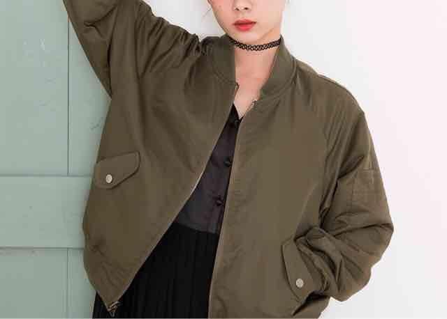 しまむら×mer・花刺繍リバーシブルスカジャン&ブルゾン。ネイビ < ブランド しまむら×mer・花刺繍リバーシブルスカジャン&ブルゾン。ネイビ < ブランドの