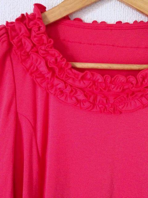 &LOVE◆レッド袖レース チュニック丈 Tシャツ カットソー M < 女性ファッション  &LOVE◆レッド袖レース チュニック丈 Tシャツ カットソー M < 女性ファッションの