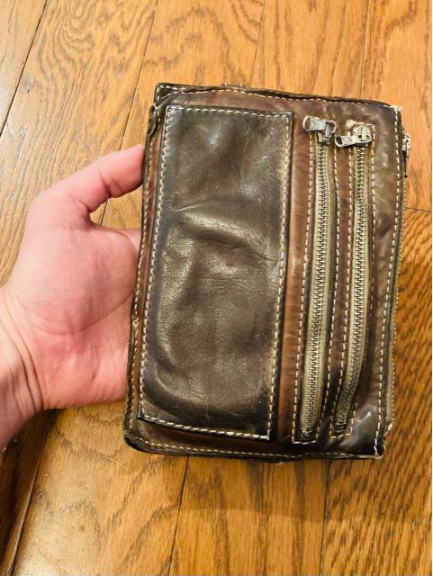 numero10 イタリア製 ポーチ レザー ヌメ革 ムラ染め 文房具入れ? マルチケース 本革 クラッチバッグ < 男性ファッション  numero10 イタリア製 ポーチ レザー ヌメ革 ムラ染め 文房具入れ? マルチケース 本革 クラッチバッグ < 男性ファッションの