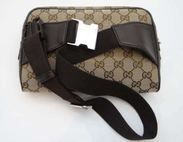 GUCCI グッチ 449174 GGキャンバス ウエストバッグ アウトレット カーキ×ブラウン<美品> < ブランド GUCCI グッチ 449174 GGキャンバス ウエストバッグ アウトレット カーキ×ブラウン<美品> < ブランドの